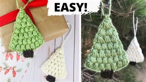 via poppyandbliss Crochet Christmas Trees. . Easy crochet christmas ornaments youtube